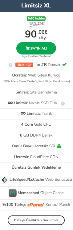 Sınırsız Hosting