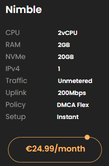 Offshore VPS nimble